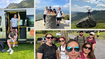 Dukinfield care home Colleagues climb mountain to fundraise